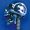 Sterling Silver Contact Screw with Movable Skull/OUT OF STOCK