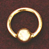 Solid Gold Bead Ring - 18 Gauge