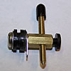 Hex Brass Front Binding Post with Brass Contact Screw