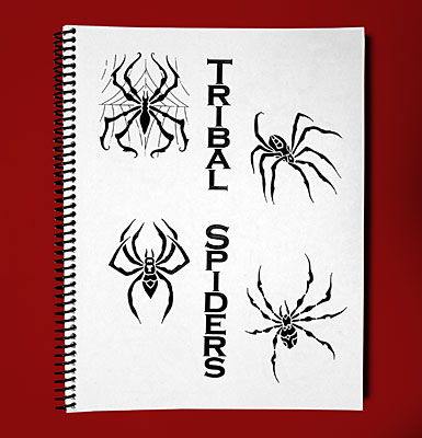 tribal spider design